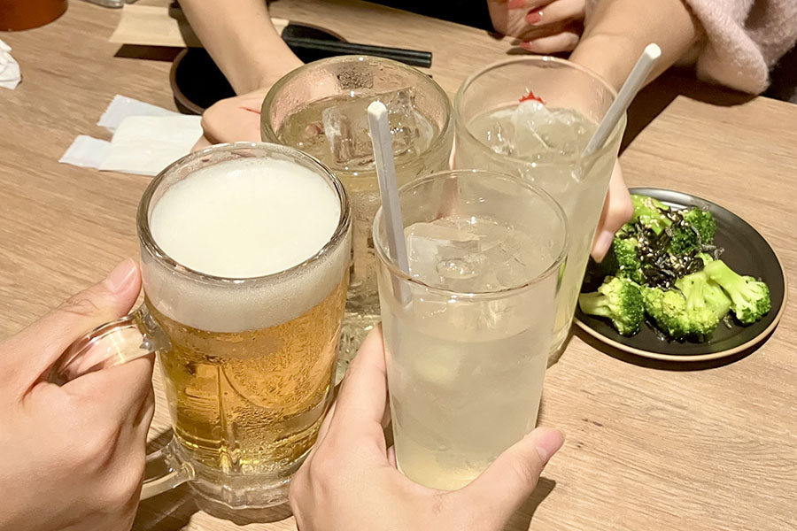 女性に好評のフルーティ＆軽やかドリンク